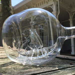 Ghost Viking Long Ship Bottle by Jason Gordon